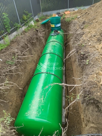 Установка газгольдера 5000 л в Громово, Приозерск. 7